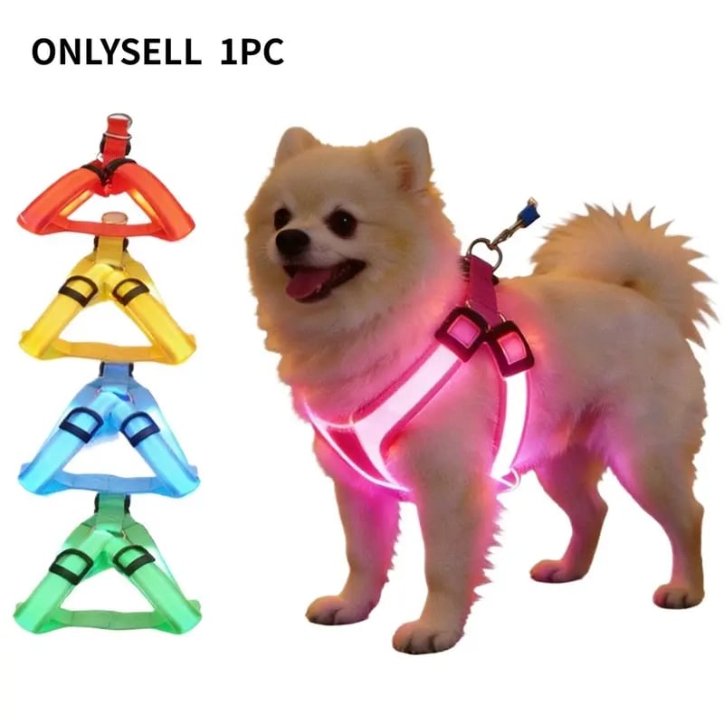 ⏰Last Day 49% OFF-🐕Fiber Optic LED Dog Harness