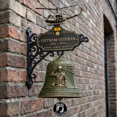 🔥LAST DAY 50% OFF - 🥇 -Vietnam Veteran Tribute Wall Bell