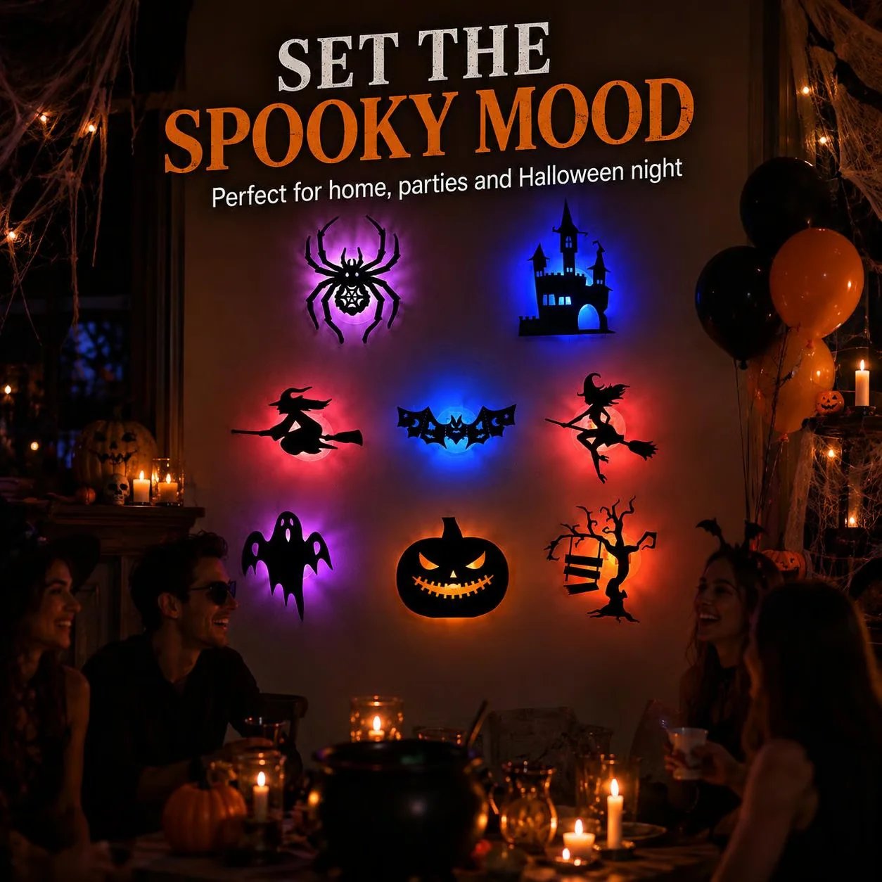 🔥Stick Halloween LED Window Lights