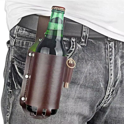 Leather Beer Holster Belt