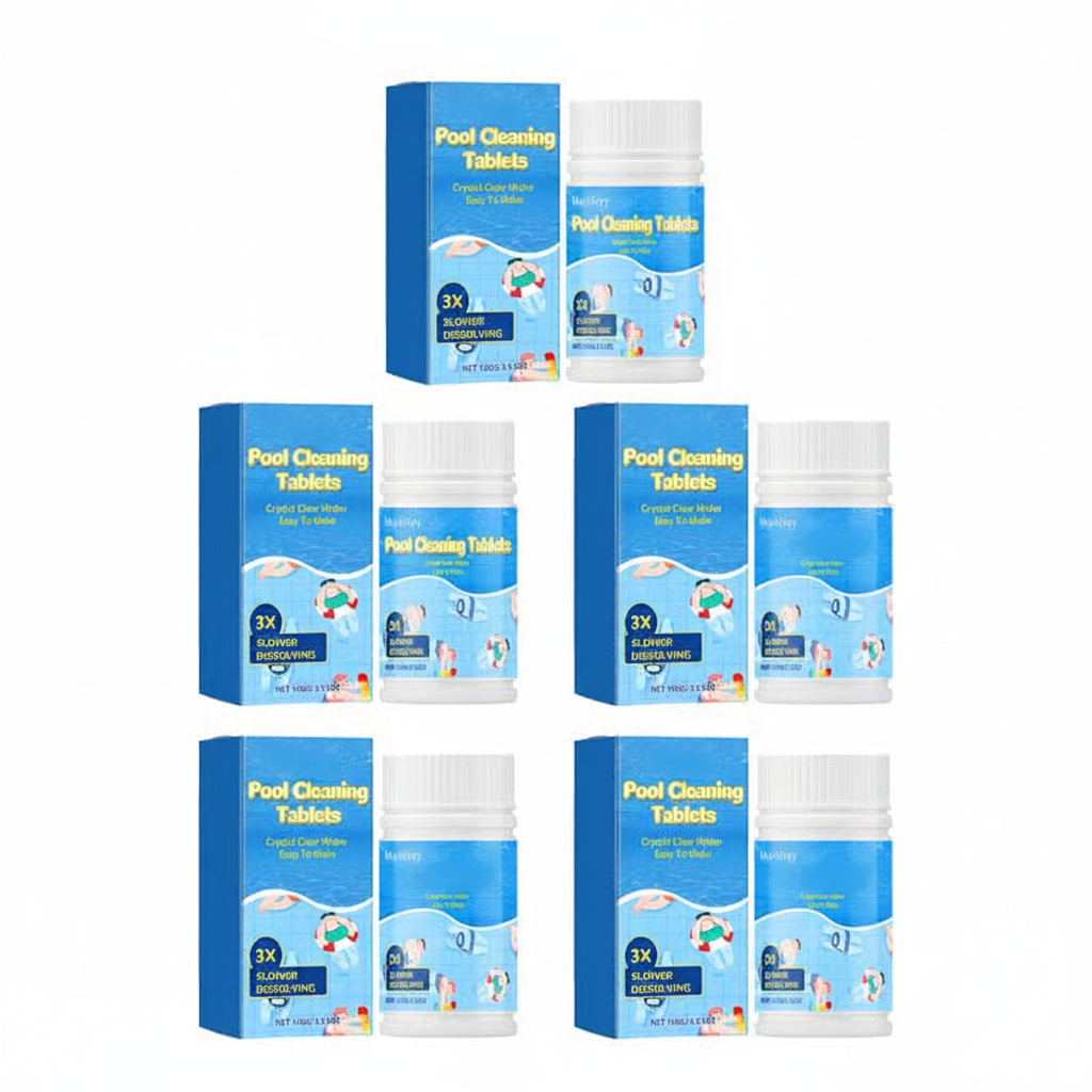 💧 Purify Water, Eliminate Odors & Stains ——🏊 Pool Cleaning Tablets