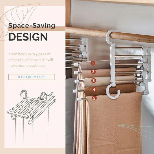 LAST DAY 49% OFF - Multi-functional Pants Rack🔥🔥🔥