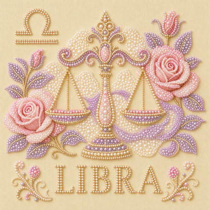 Zodiac Pearl Painting Kit – 12 Unique Signs✨