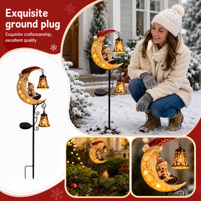 Christmas Solar Moon Stake Light