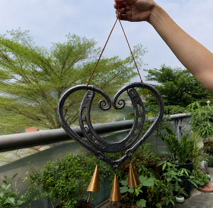 🎁100% Handmade | The Horseshoe Heart Wind Chime ❤️