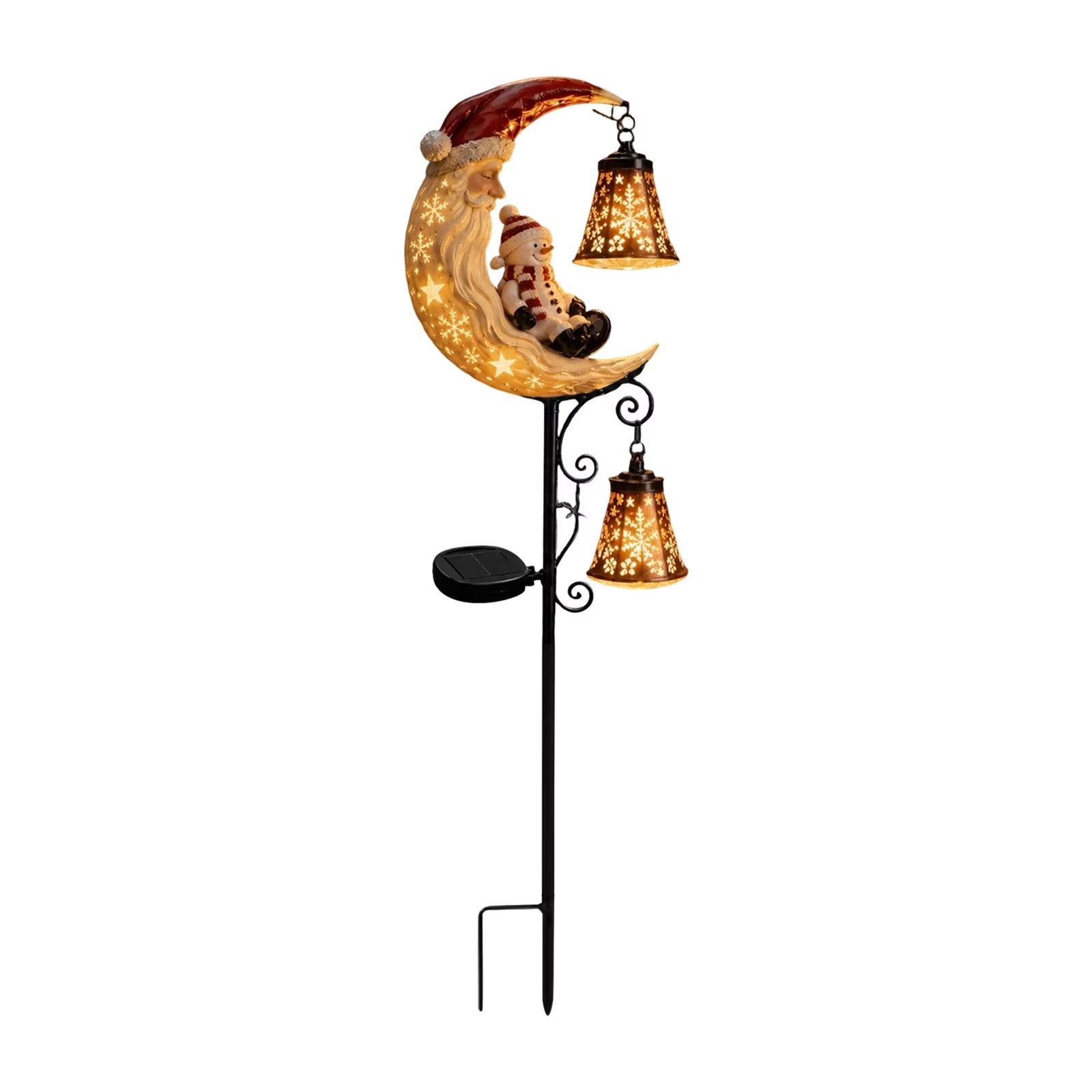 Christmas Solar Moon Stake Light