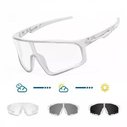 💯Unisex Photochromic Cycling Sunglasses - Windproof for Road Bike, Day and Night Outdoor Sports Use
