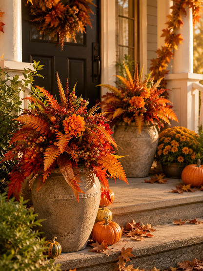 🍂LAST DAY 49% OFF –🌟Autumn Harvest Floral Garden Stake Arrangement