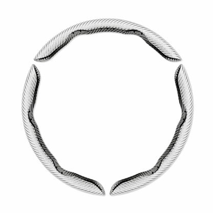 Non-Slip Half Cover Car Steering Wheel Protector | Easy Clip On Installation