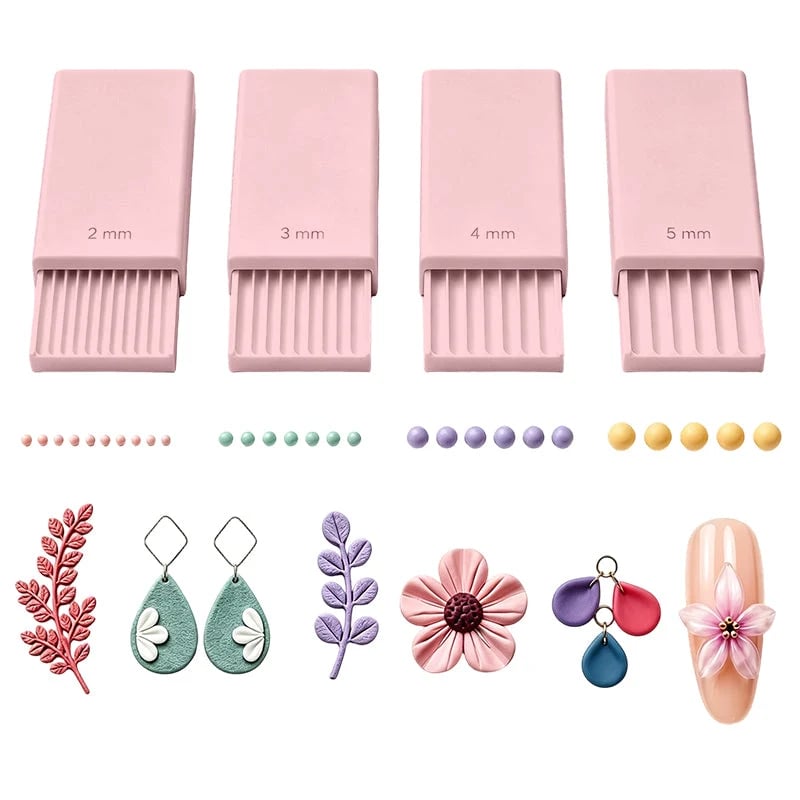 3D Printed Mini Clay Ball Maker Set