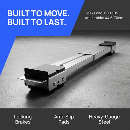🔥2-Pack Adjustable Telescopic Heavy Duty Metal Frame Appliance Moving Dolly