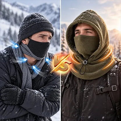 ❄Fleece Double Layer Integrated Mask Hat🧢