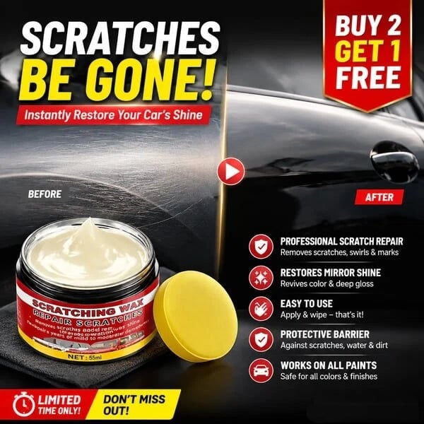 LAST DAY 60% OFF🔥Ultimate Car Scratch Remover Wax