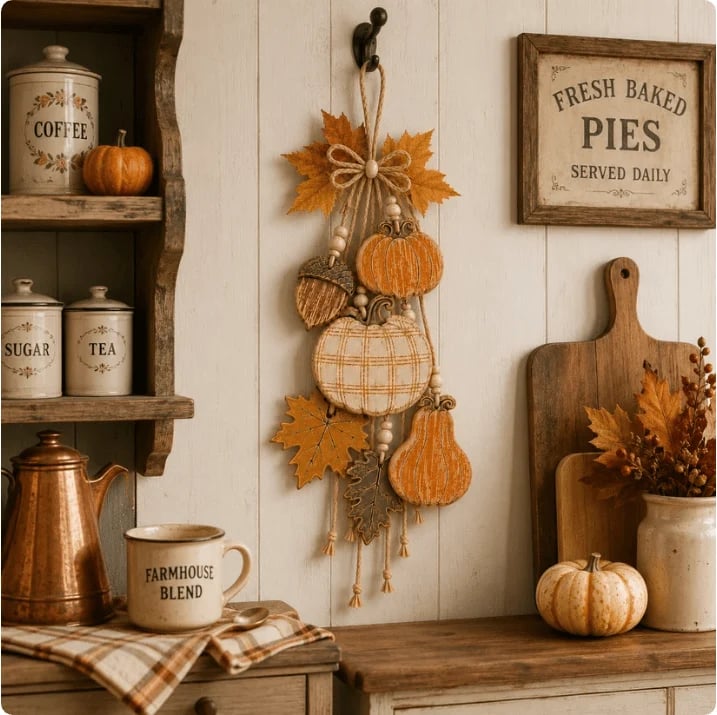 🔥HOT SALE🔥Rustic Harvest WoodenDoor Hanger