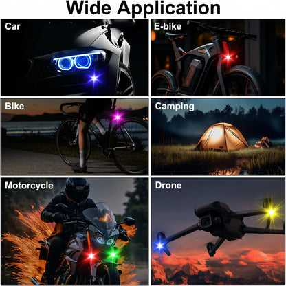 🔥2026 Hot Sale🔥 🚗✨ Remote Control Car Ambient Strobe Light 🌈⚡ Colorful Glow & Night Visibility