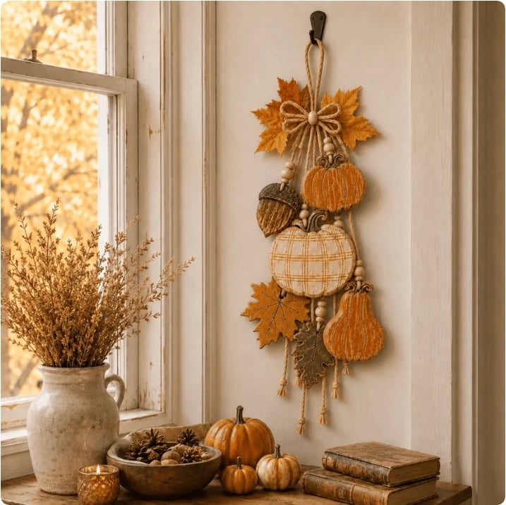 🔥HOT SALE🔥Rustic Harvest WoodenDoor Hanger