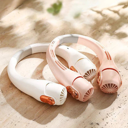 🥳2026 HOT SALE🥳💞50K+ SOLD!🍃 Neck Air Conditioner Fan – Ultra‐quiet, 360° rotating, 3 speeds. Hands‐free cooling, long battery. Summer essential! 😎🌬️