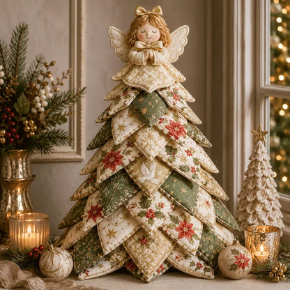 🔥LAST DAY 49% OFF - 🎄🧵DIY Quilted Christmas Tree Kit – Handmade Fabric Holiday Tabletop Tree Decor