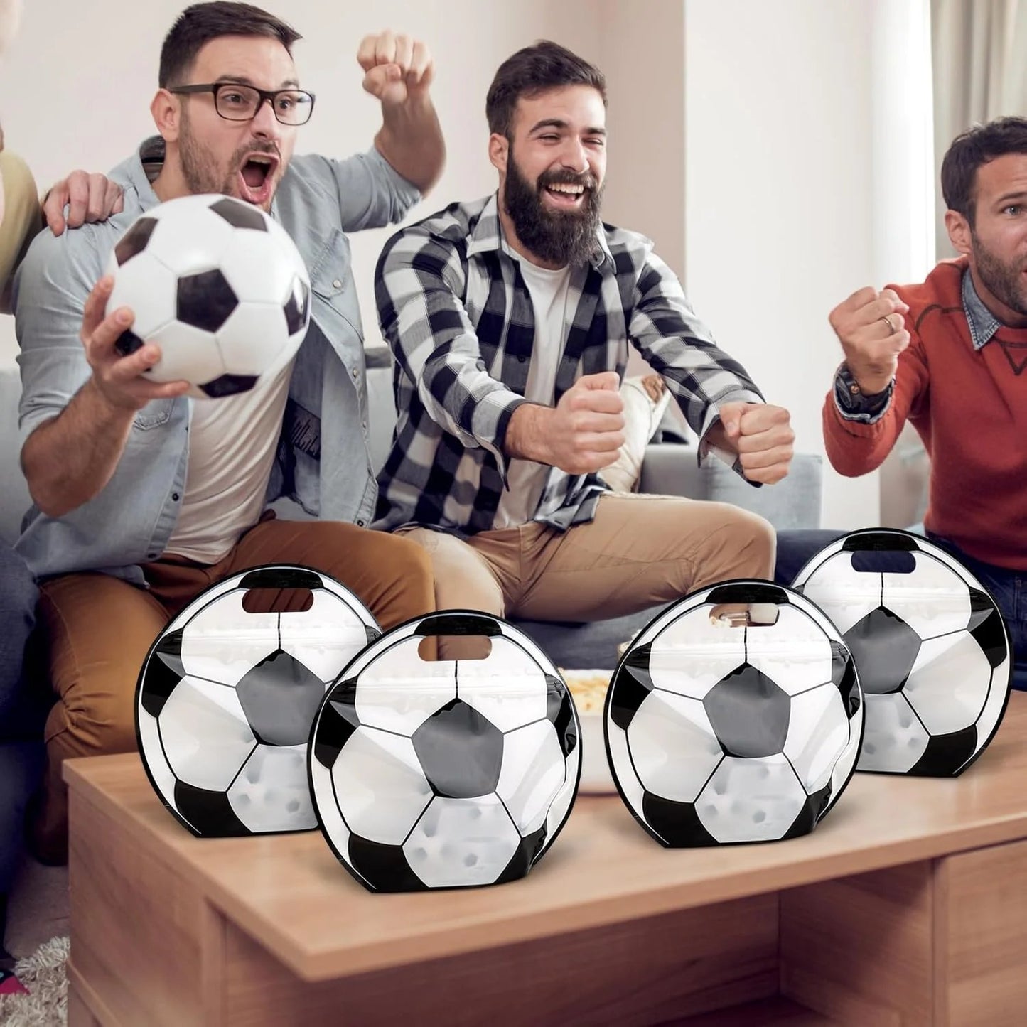🎒⚽  Soccer Party Favor Bags with Handles – Football Treat Bags for Birthdays, Team Parties & World Cup Celebrations 🎉
