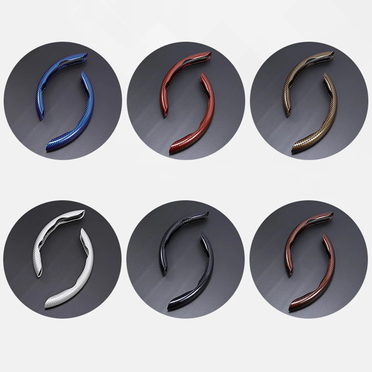 Non-Slip Half Cover Car Steering Wheel Protector | Easy Clip On Installation