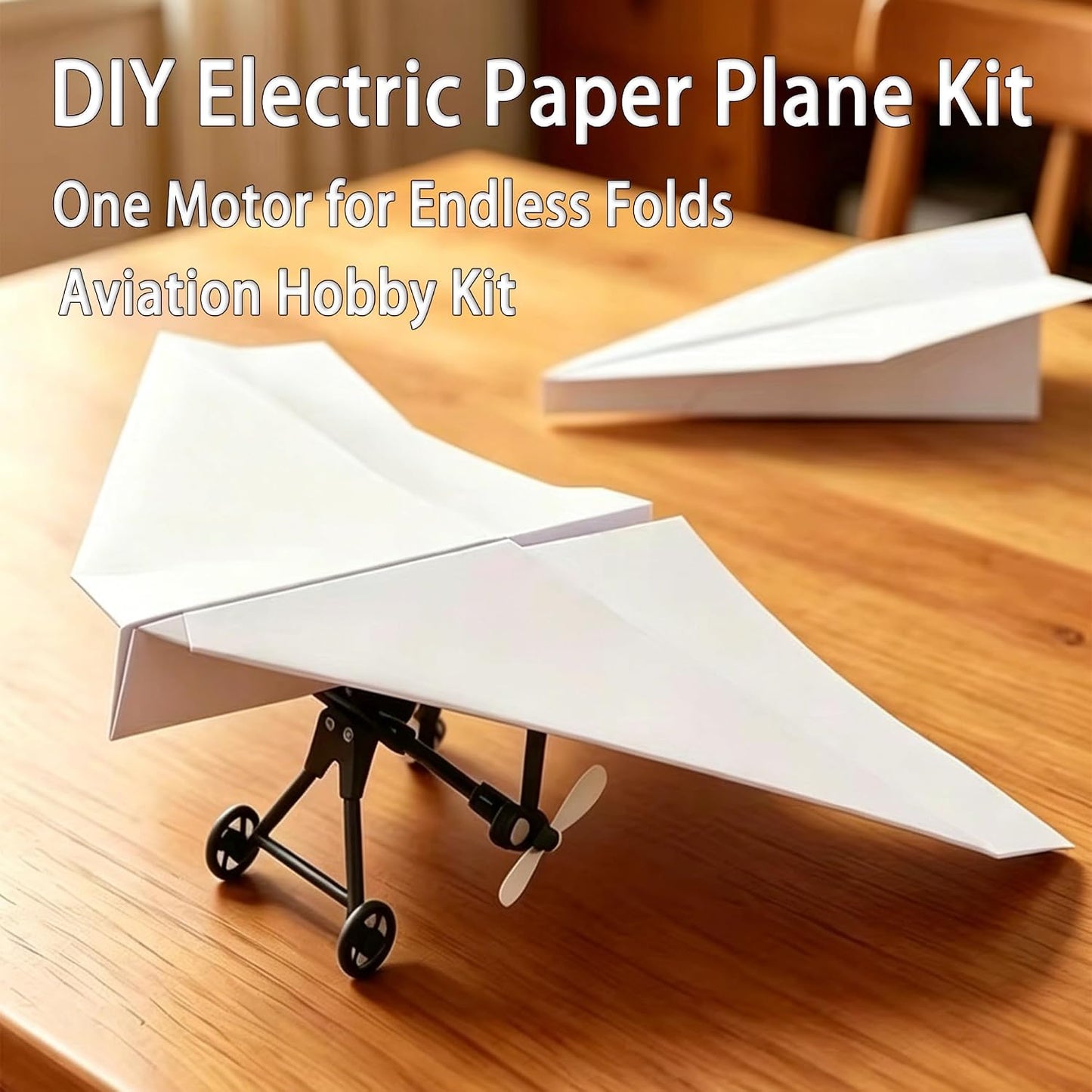 DIY RC Paper Airplane Power Kit with Gyro-Stabilized Remote Control