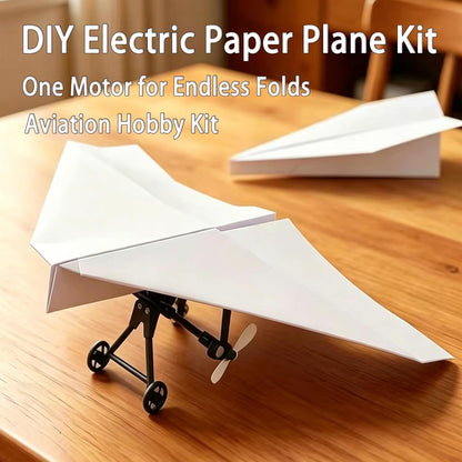DIY RC Paper Airplane Power Kit with Gyro-Stabilized Remote Control