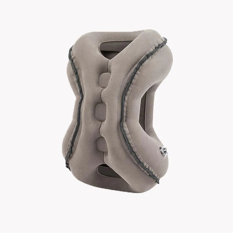 ✈️💤 Portable Inflatable Airplane Sleep Pillow — Forward & Side Rest Support