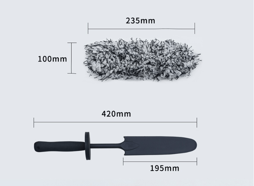 💎Wheel Barrel Brush, Cleaning Brush for Wheels, 1 Pack