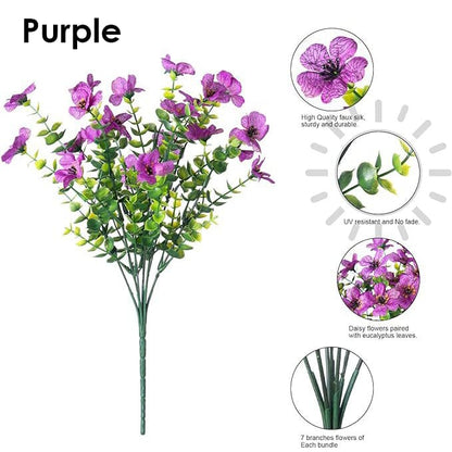 💐Buy More Save More! Artificial Violet Silk Flowers – 6 Colors, Perfect for Home & Wedding Decor