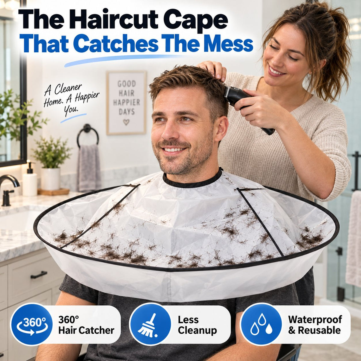 ✂️Portable Waterproof Hair Cutting Cape