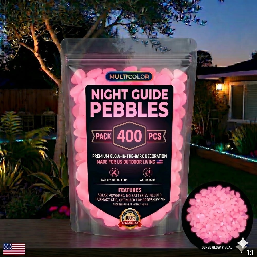 💥LAST DAY SALE 49%OFF💥🌈Colorful Glow-in-the-Dark Garden Stones