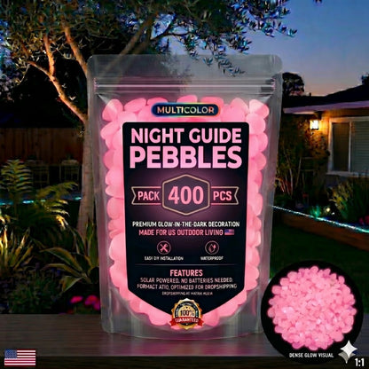 💥LAST DAY SALE 49%OFF💥🌈Colorful Glow-in-the-Dark Garden Stones