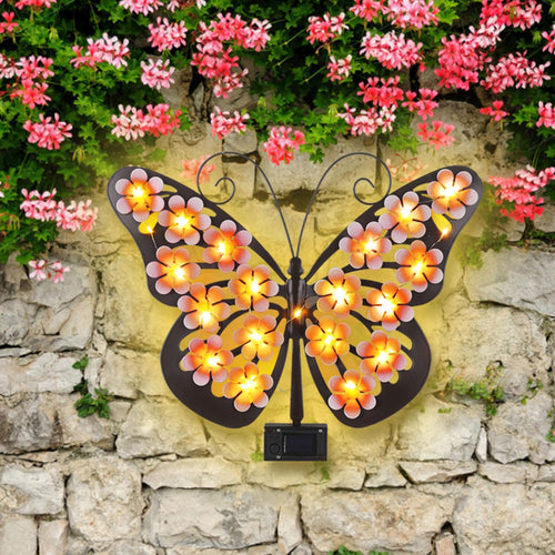 Solar Lights Outdoor Metal Butterfly Wall Decor🦋