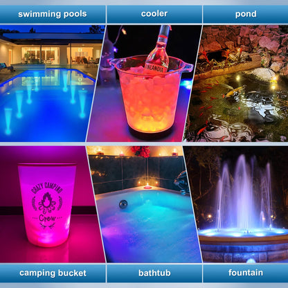 Rechargeable Submersible LED Pool Lights