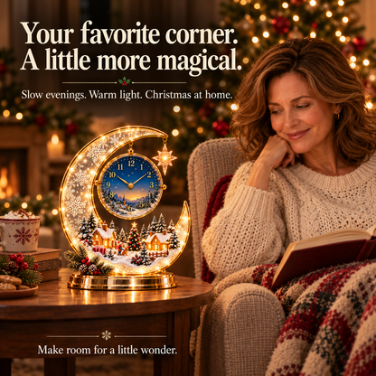 🎄 Christmas Wonder Lighted Tabletop Clock – Bring the Magic of Christmas Home ✨