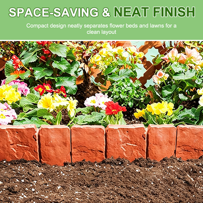 Imitation Stone Garden Fence - DIY Garden Edging Border