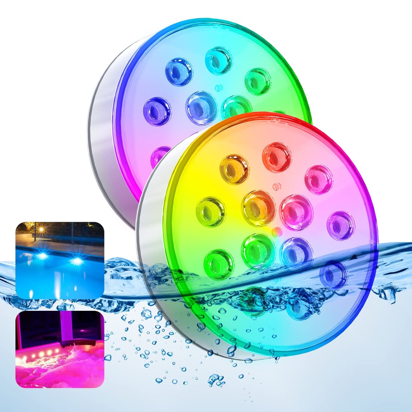 Rechargeable Submersible LED Pool Lights