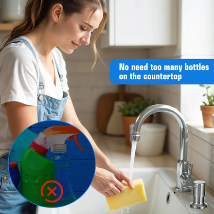 Built-In Sink Soap Dispenser with 39-Inch Extension Tube