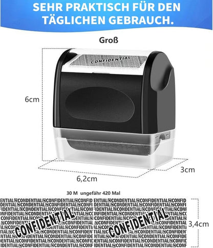 📝Sicherheits-Rollenstempel zum Schutz deiner Privatsphäre