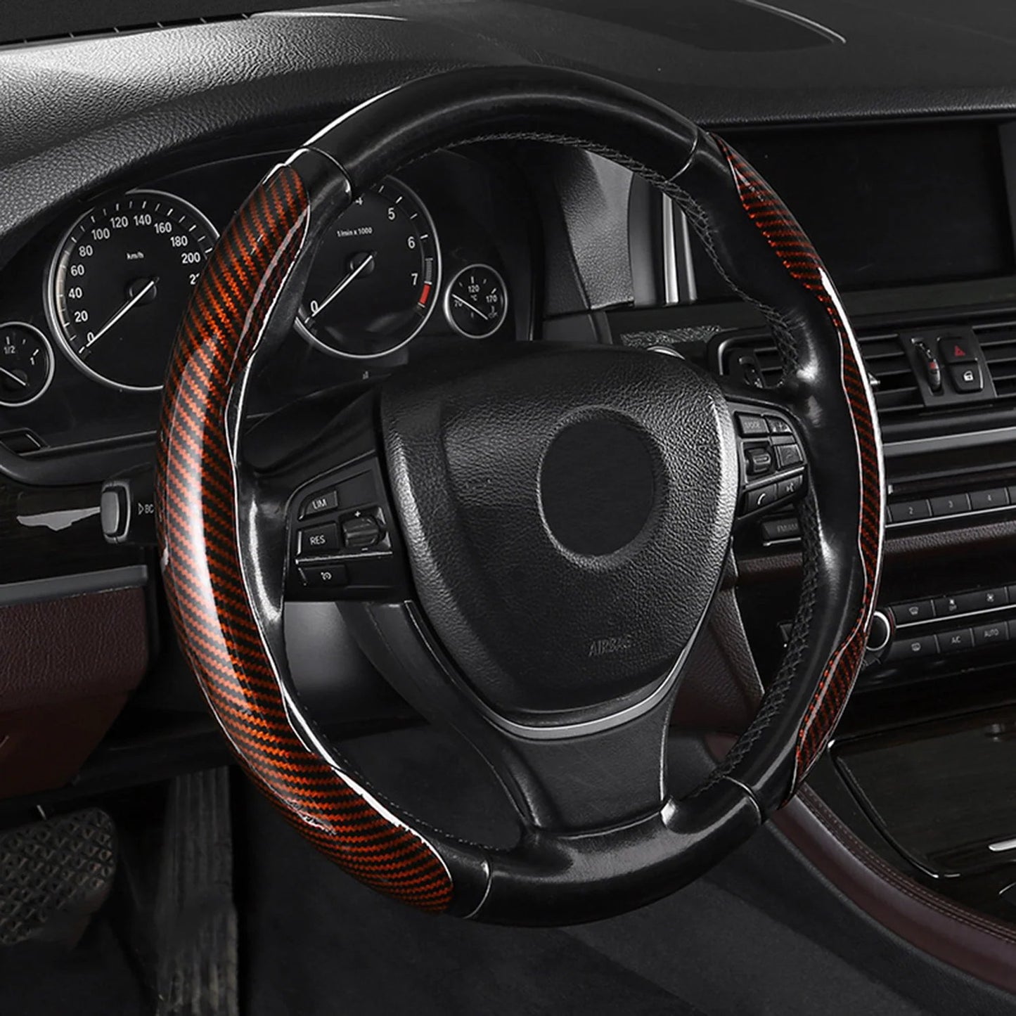 Non-Slip Half Cover Car Steering Wheel Protector | Easy Clip On Installation