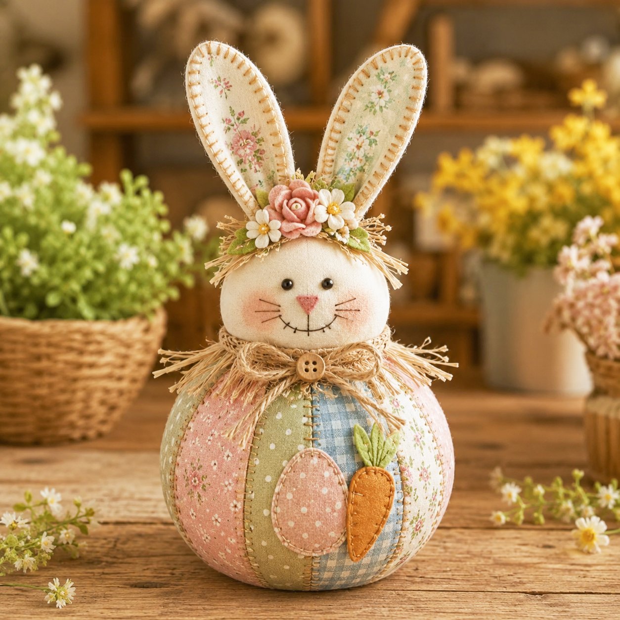 🎁Last Day 49% OFF - 🎄🎅Patchwork Fabric Doll DIY Kit