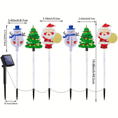 🎄🎁6-pack of moving Christmas lights