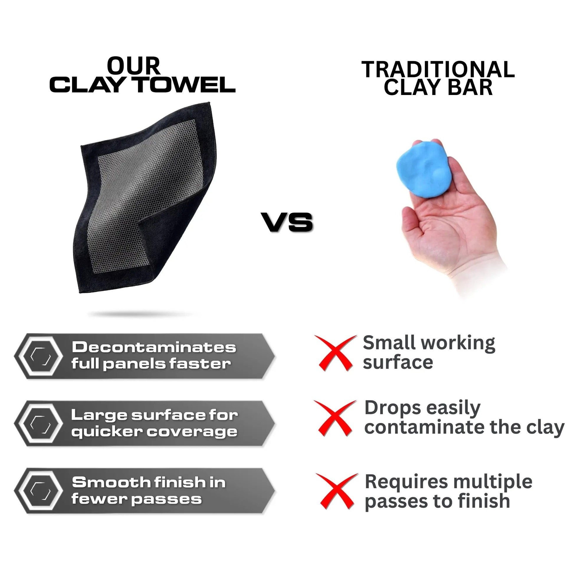 ✨Last Day 49% OFF - Clay Towel - 12"x12" Brushed Microfiber