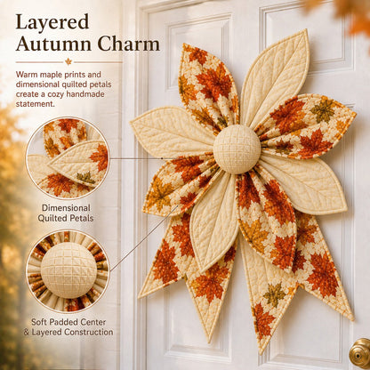 🎀 DIY Oversized Quilted Bow Sewing Kit – 23–25 in Seasonal Door Décor