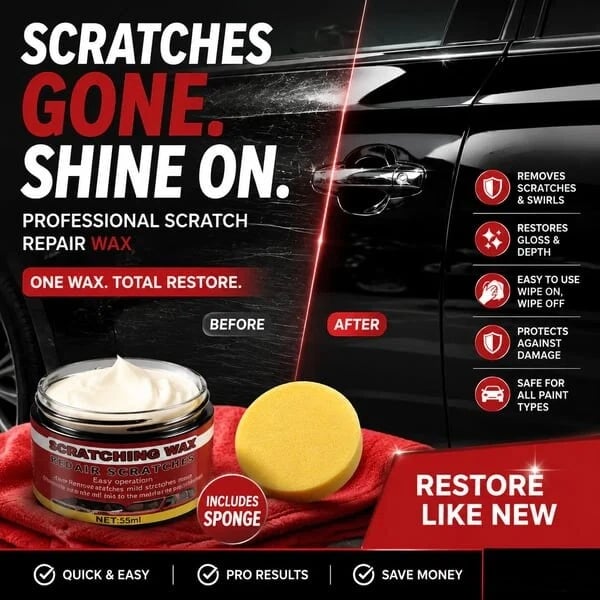 LAST DAY 60% OFF🔥Ultimate Car Scratch Remover Wax