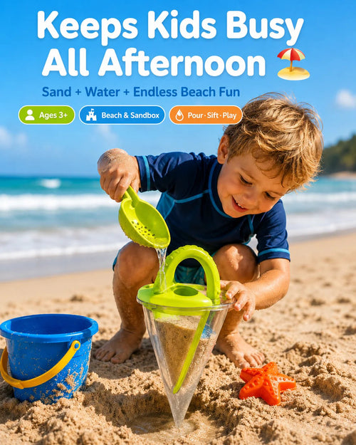🏖️ Kids Sand & Water Funnel Toy  – Keeps Kids Busy All Afternoon 🌊