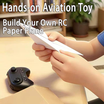 DIY RC Paper Airplane Power Kit with Gyro-Stabilized Remote Control