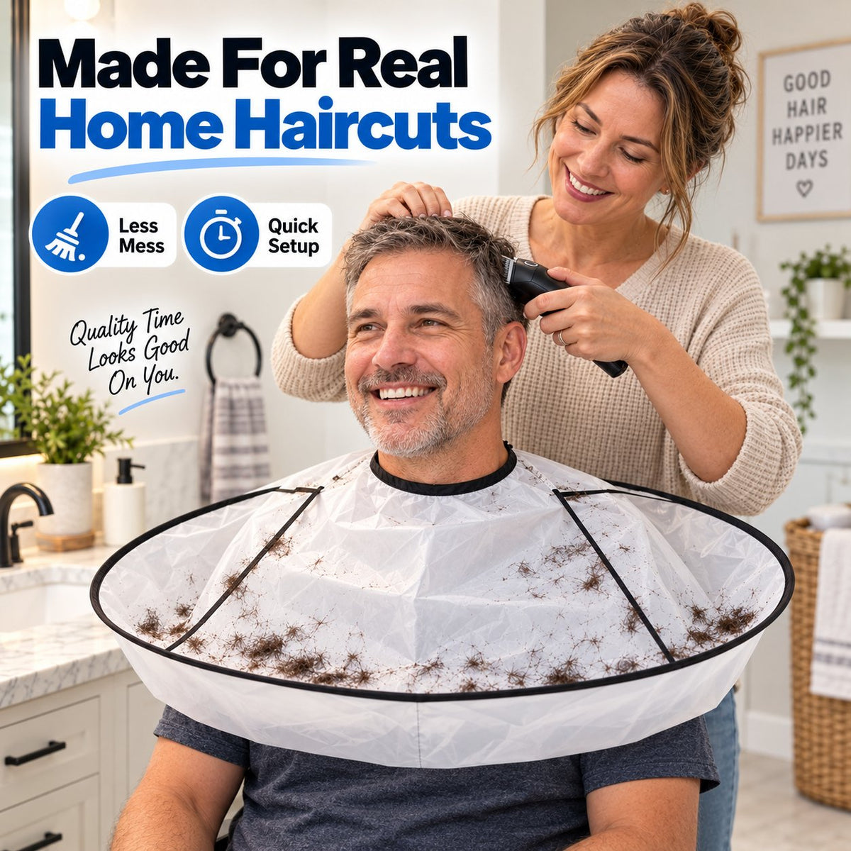✂️Portable Waterproof Hair Cutting Cape