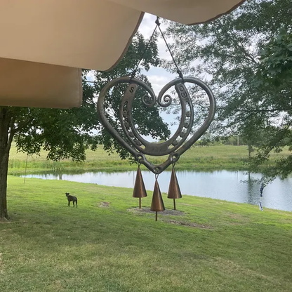 🎁100% Handmade | The Horseshoe Heart Wind Chime ❤️