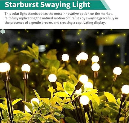 💡Solar Firefly Garden Lights 4/8 Pack – Waterproof Outdoor Stake Lights, 32/64 LED Flickering Firefly Glow Solar Pathway Lights for Yard, Patio & Landscape Decor